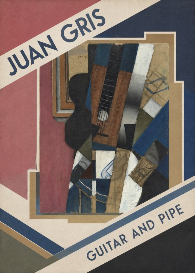 Juan Gris Guitar and Pipe I No2 - Affiche