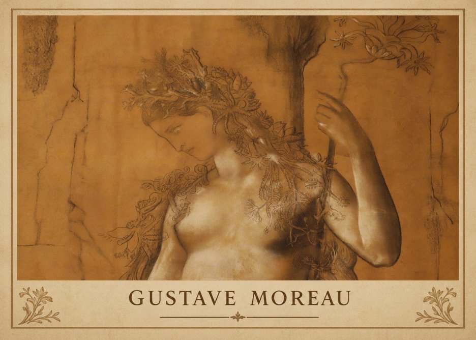 Gustave Moreau Daphne No2 - Affiche