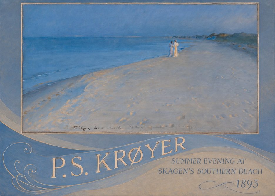 P.S. Krøyer Summer Evening at Skagen's Southern Beach No4 - Affiche