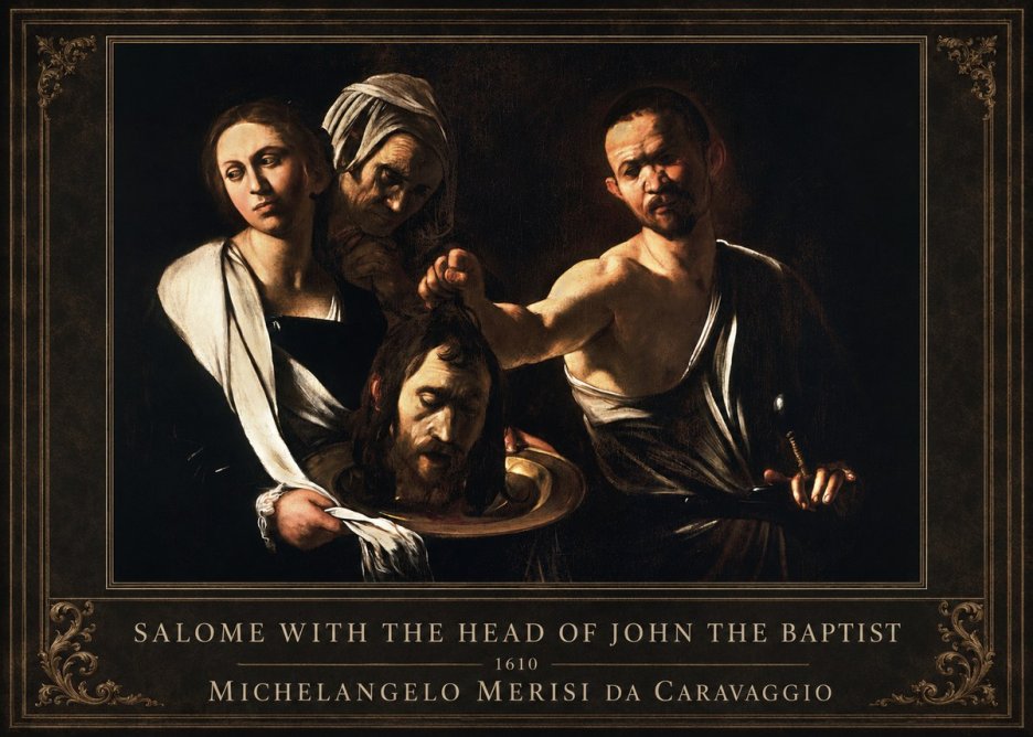 Michelangelo Merisi da Caravaggio Salome with the Head of John the Baptist No1 - Affiche