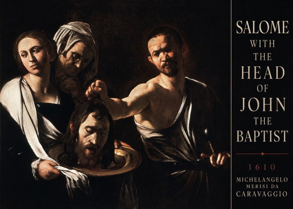 Michelangelo Merisi da Caravaggio Salome with the Head of John the Baptist No3 - Affiche
