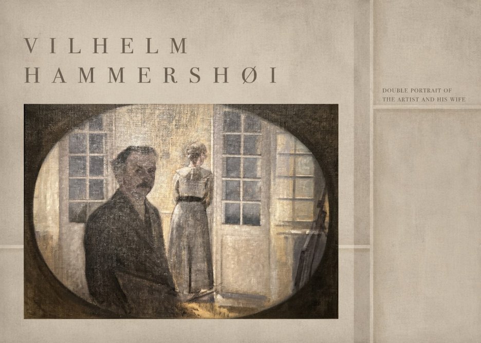 Vilhelm Hammershøi Double Portrait of the Artist and His Wife No4 - Affiche
