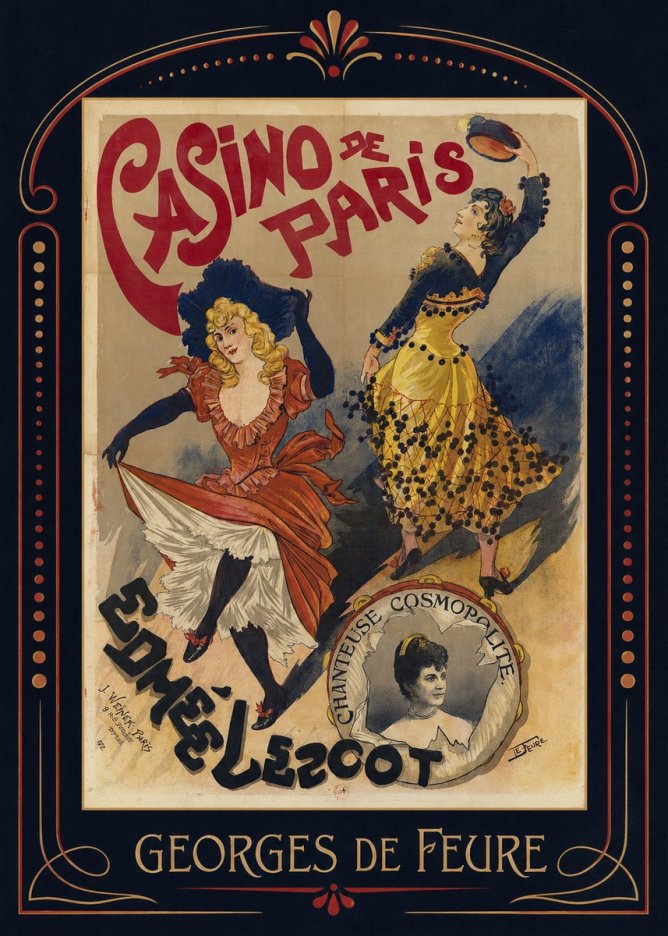 Georges de Feure Edmée Lescot No6 - Affiche