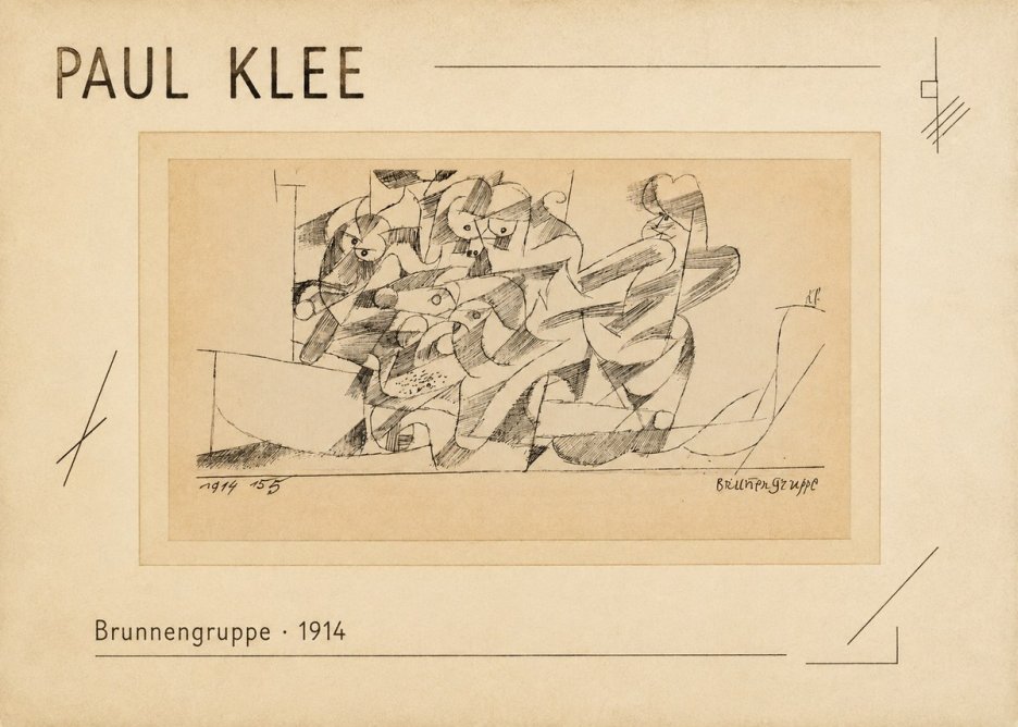 Paul Klee Brunnengruppe No2 - Affiche
