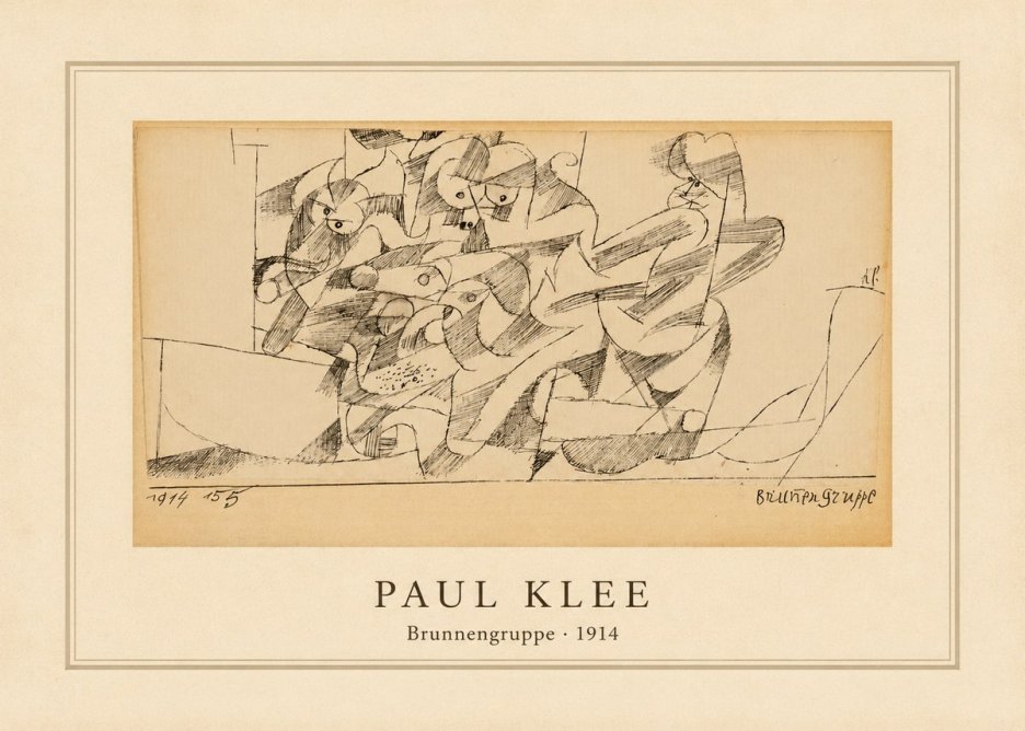Paul Klee Brunnengruppe No4 - Affiche