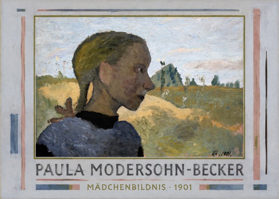 Paula Modersohn-Becker Mädchenbildnis · 1901 No1 - Affiche
