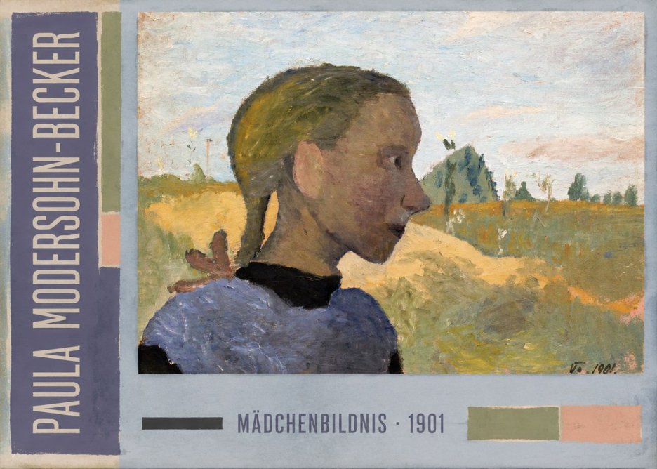 Paula Modersohn-Becker Mädchenbildnis · 1901 No3 - Affiche