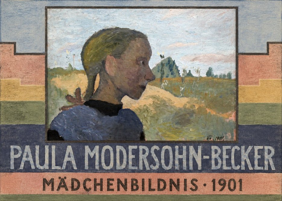Paula Modersohn-Becker Mädchenbildnis · 1901 No6 - Affiche