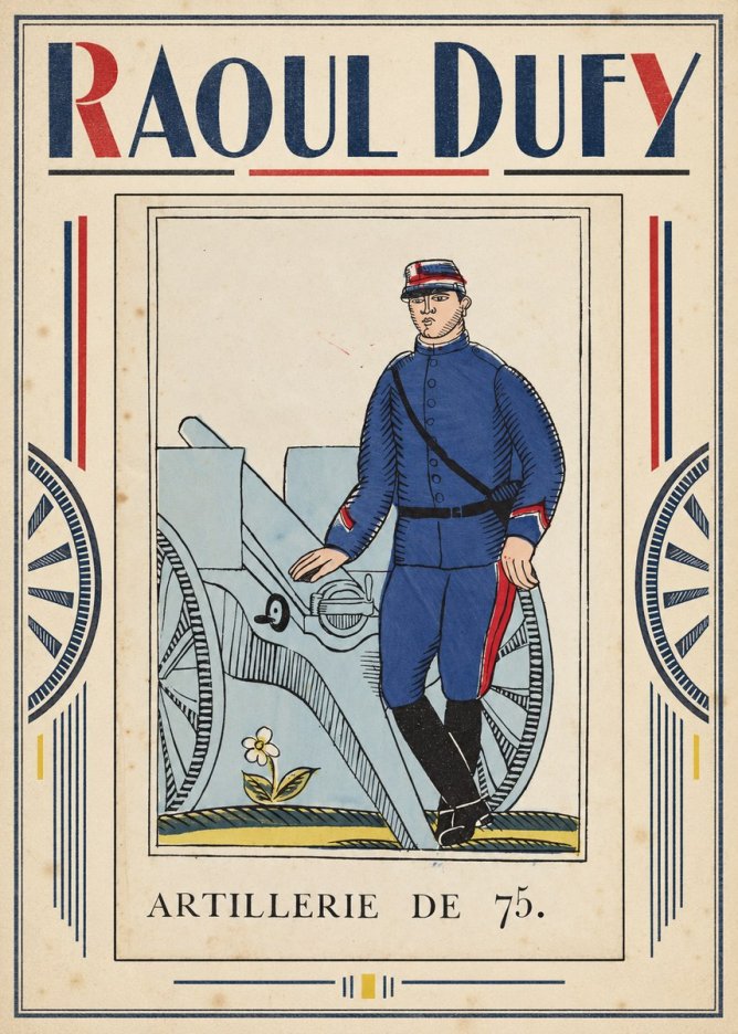 Raoul Dufy Artillerie De 75. No1 - Affiche