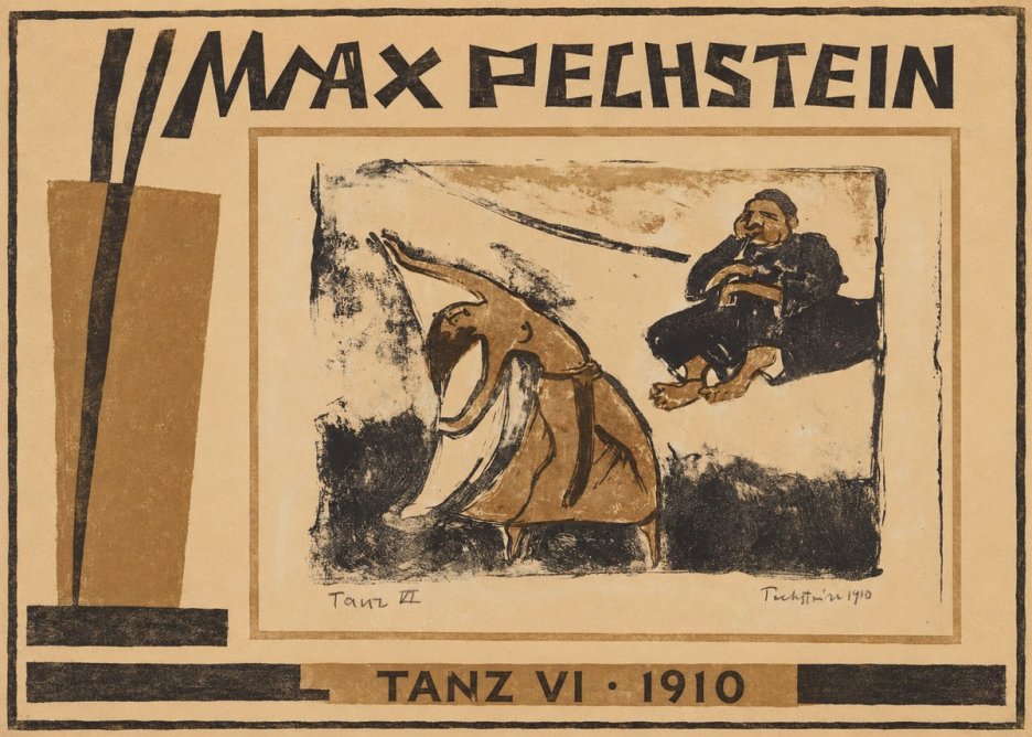 Max Pechstein Tanz Vi • 1910 No1 - Affiche