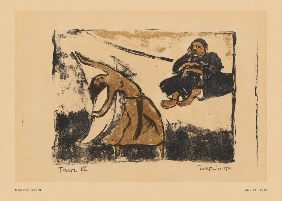 Max Pechstein Tanz Vi • 1910 No5 - Affiche