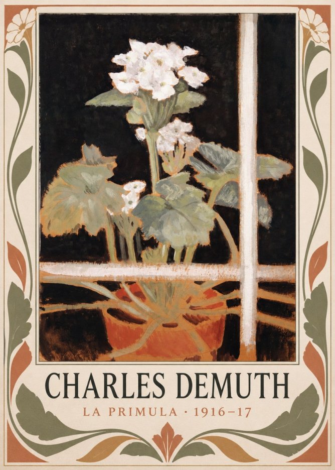 Charles Demuth La Primula No3 - Affiche