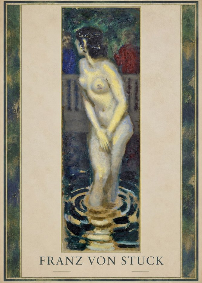 Franz von Stuck The Bather No1 - Affiche