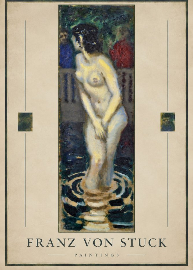 Franz von Stuck The Bather No3 - Affiche