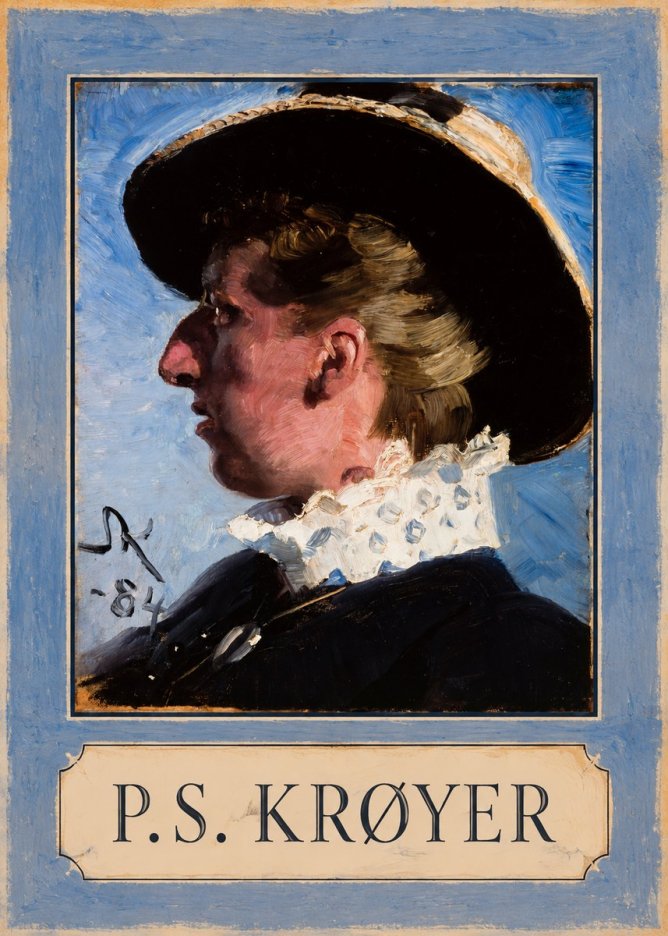P.S. Krøyer Self-portrait II No1 - Affiche
