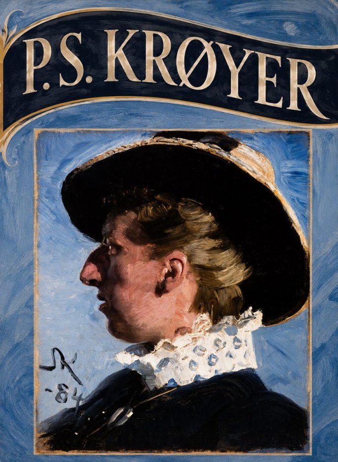 P.S. Krøyer Self-portrait II No5 - Affiche