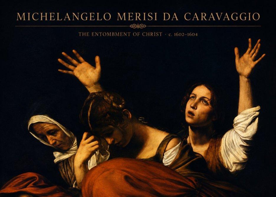 Michelangelo Merisi da Caravaggio The Entombment of Christ I No4 - Affiche