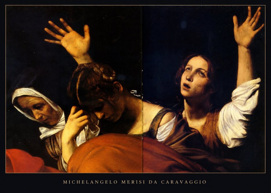 Michelangelo Merisi da Caravaggio The Entombment of Christ I No5 - Affiche