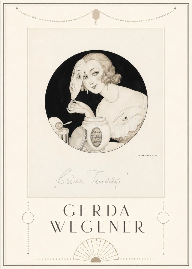 Gerda Wegener Crème Teindelys I No5 - Affiche
