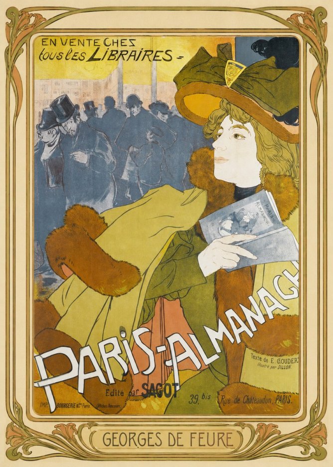 Georges de Feure Paris-almanach I No1 - Affiche