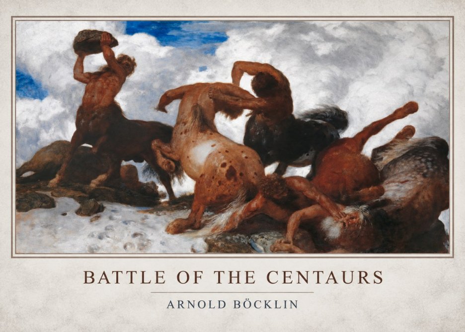 Arnold Böcklin Battle of the Centaurs No1 - Affiche