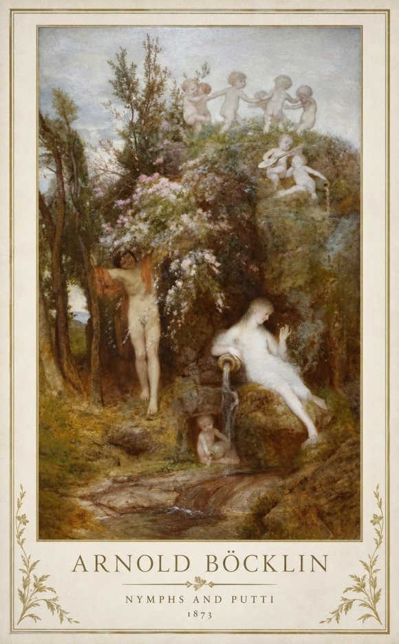 Arnold Böcklin Springtime No2 - Affiche
