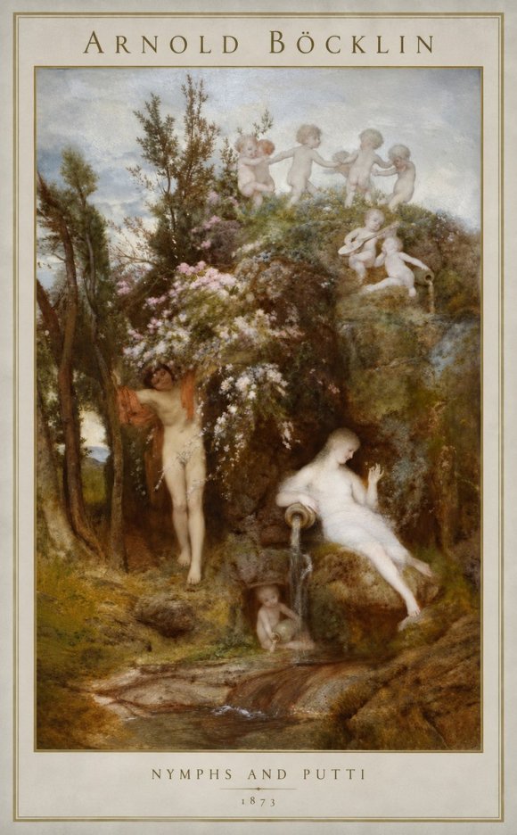 Arnold Böcklin Springtime No3 - Affiche