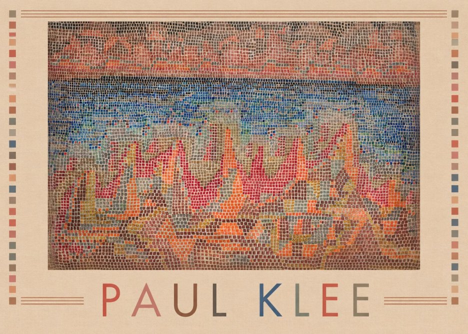 Paul Klee Abstract Gridded Composition No1 - Affiche