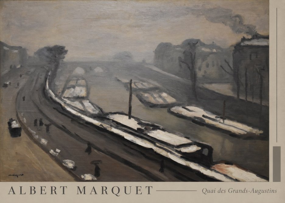 Albert Marquet Quai Des Grands-augustins No5 - Affiche