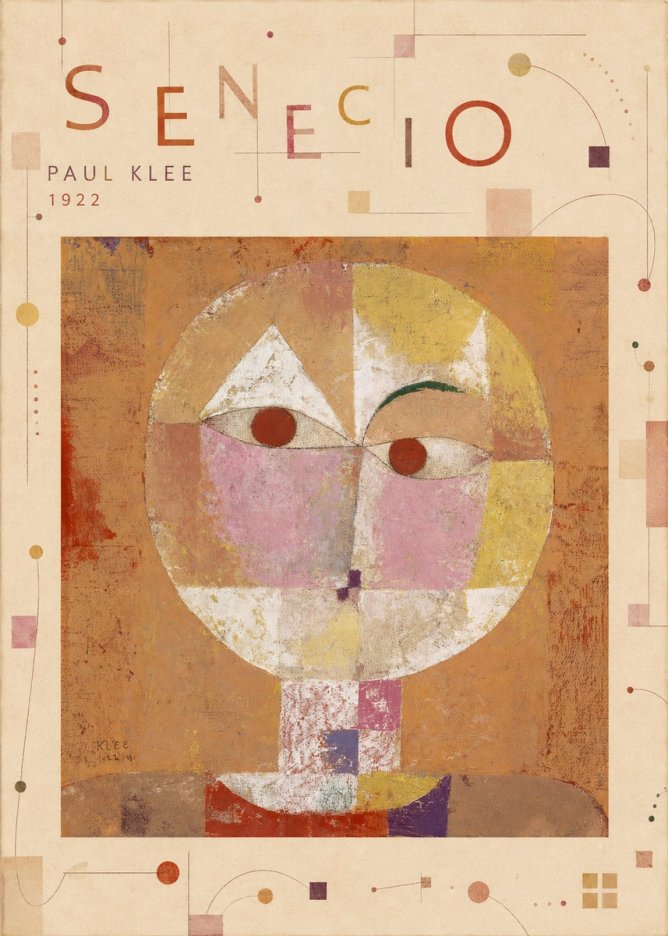 Paul Klee Senecio No5 - Affiche