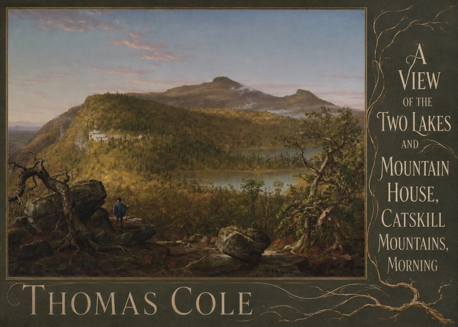 Thomas Cole A View of the Two Lakes and Mountain House, Catskill Mountains, Morning No6 - Affiche