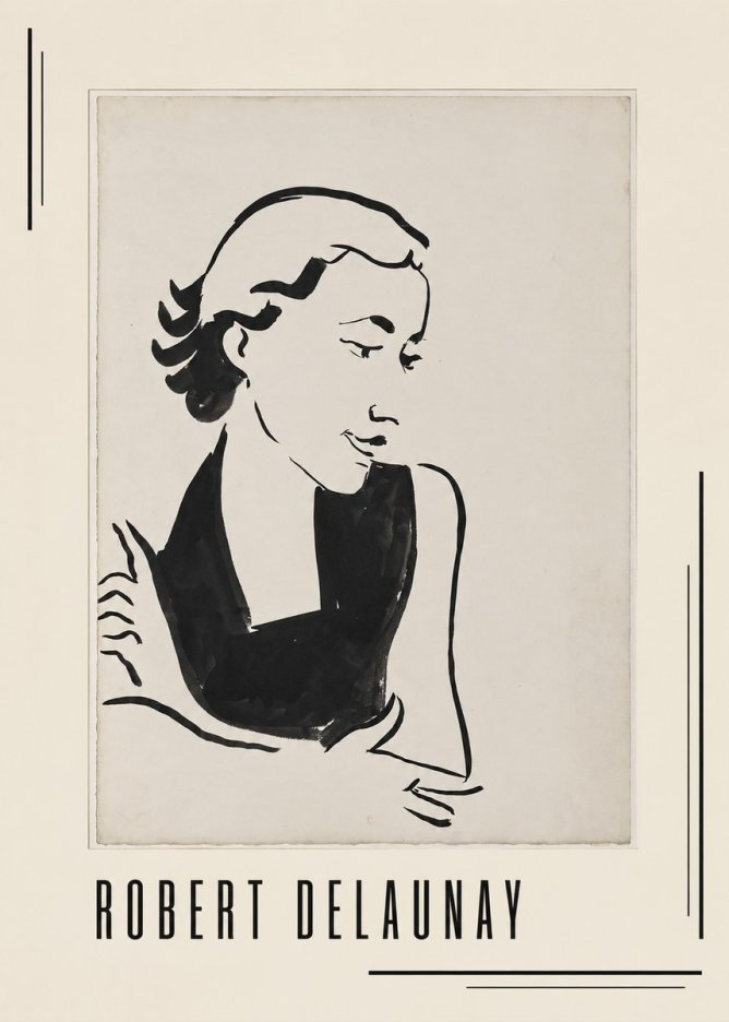 Robert Delaunay Figure Study No1 - Affiche
