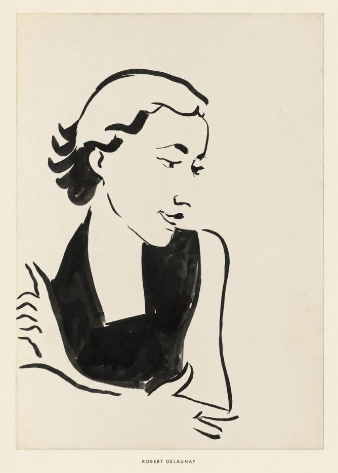 Robert Delaunay Figure Study No6 - Affiche