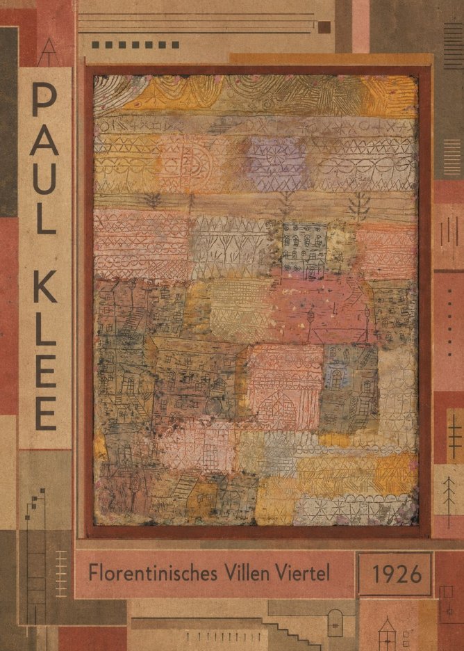 Paul Klee Florentinisches Villen Viertel No2 - Affiche