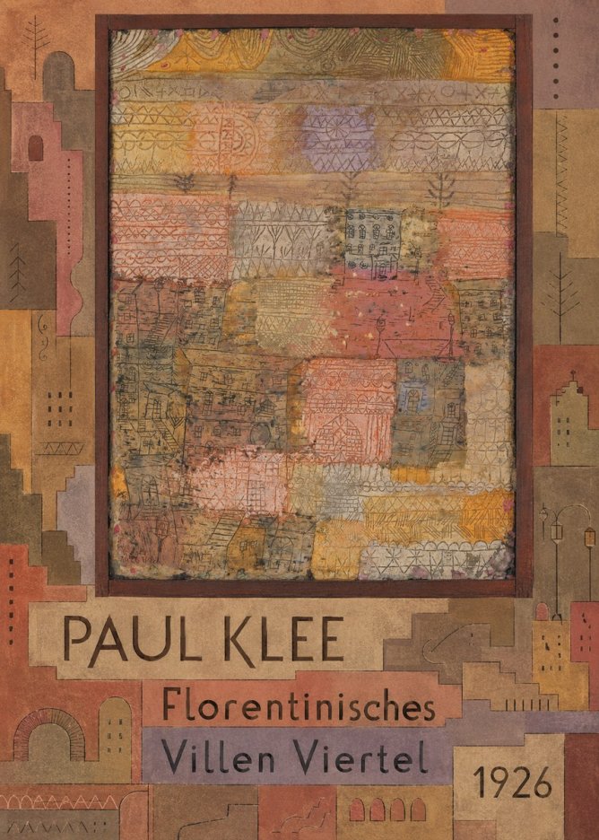 Paul Klee Florentinisches Villen Viertel No6 - Affiche