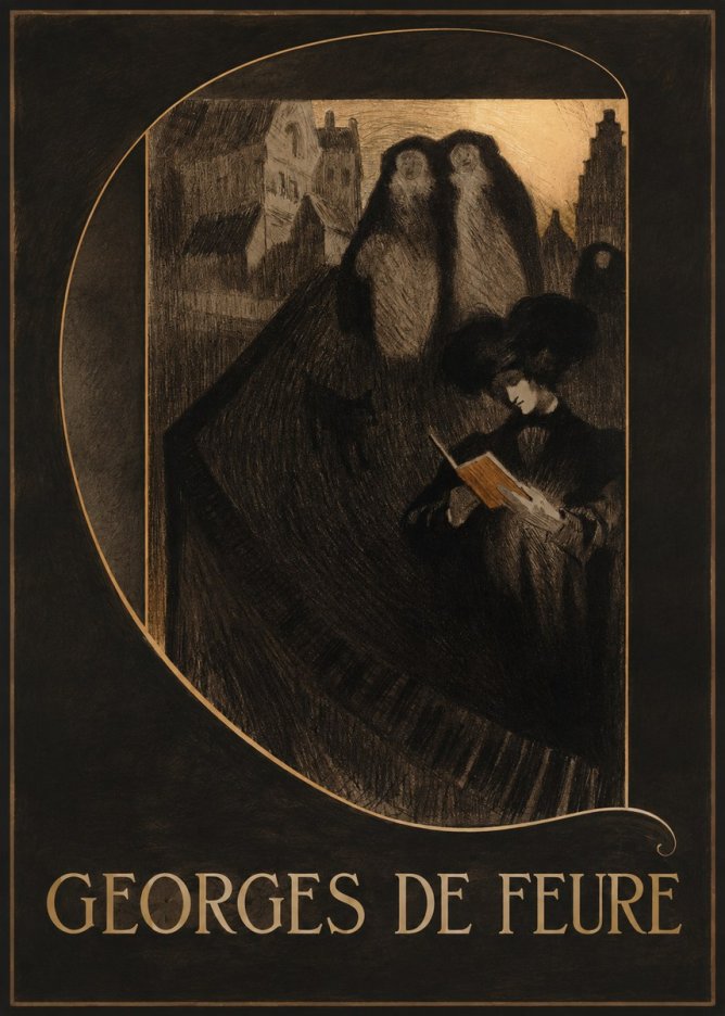 Georges de Feure La Liseuse No3 - Affiche