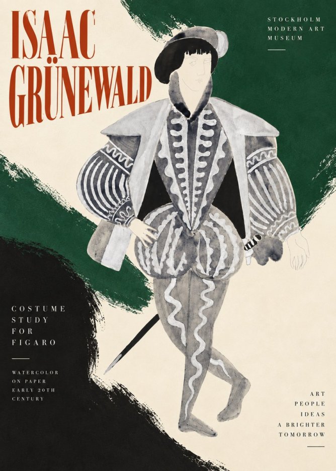 Isaac Grünewald Figaro II No5 - Affiche