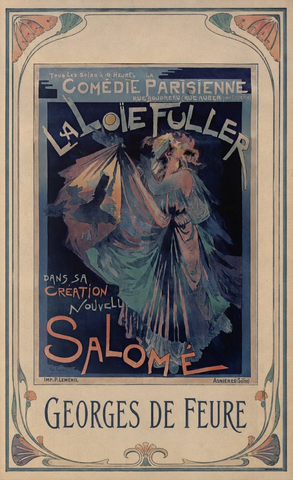 Georges de Feure La Loïe Fuller - Salomé II No1 - Affiche