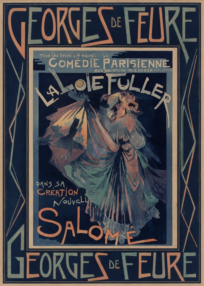Georges de Feure La Loïe Fuller - Salomé II No5 - Affiche