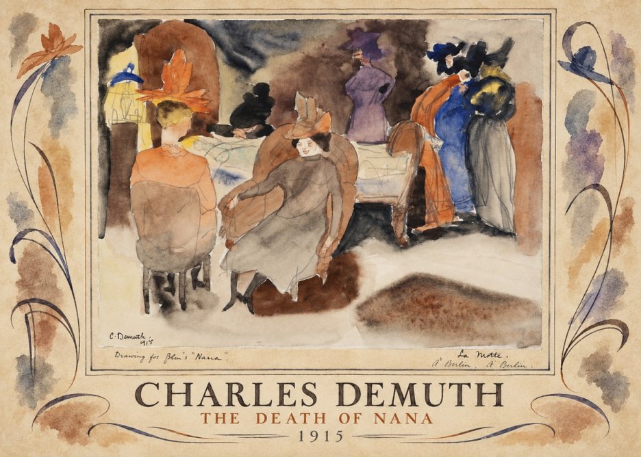 Charles Demuth The Death of Nana No4 - Affiche