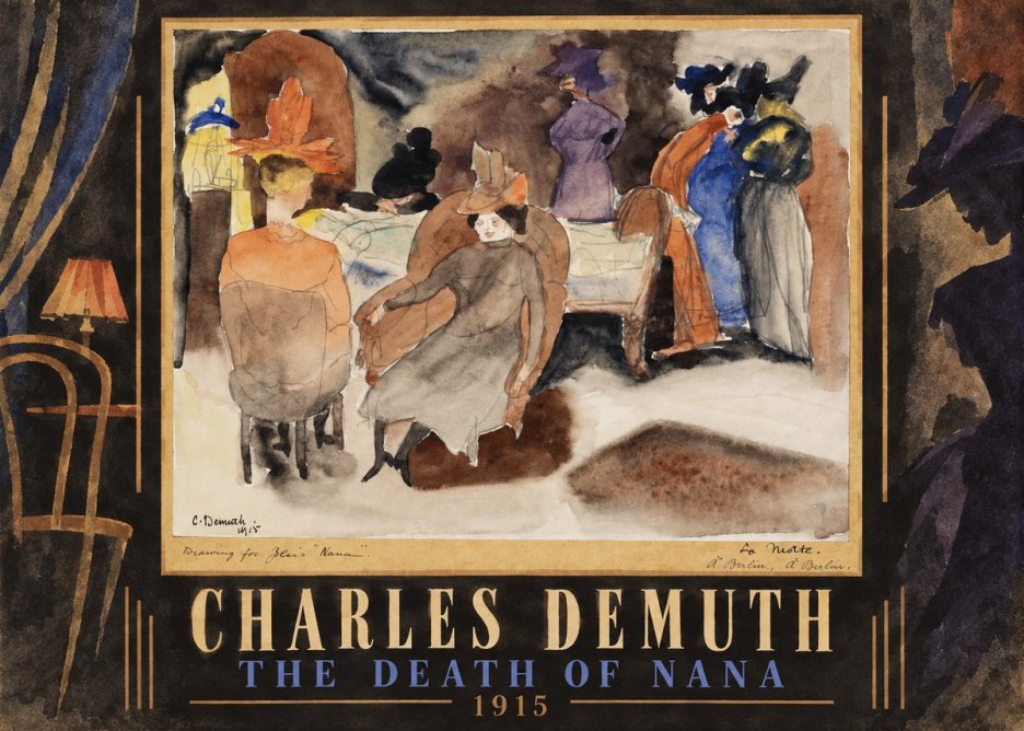Charles Demuth The Death of Nana No5 - Affiche