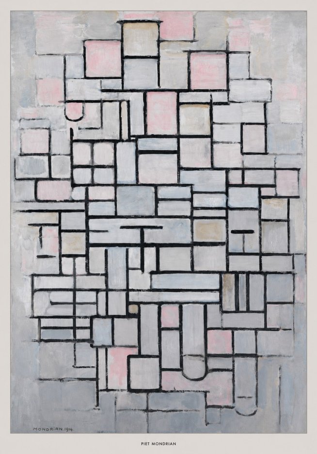 Piet Mondrian Composition No. Iv • 1914 No6 - Affiche