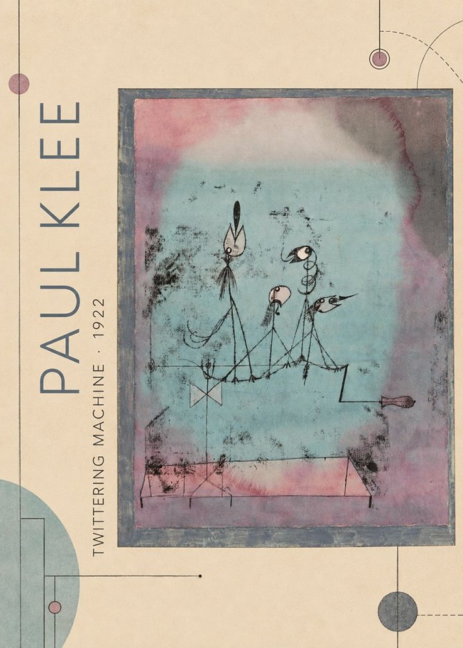 Paul Klee Twittering Machine No2 - Affiche
