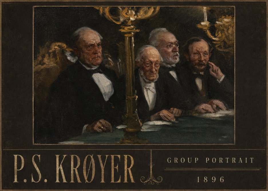 P.S. Krøyer Group Portrait No4 - Affiche