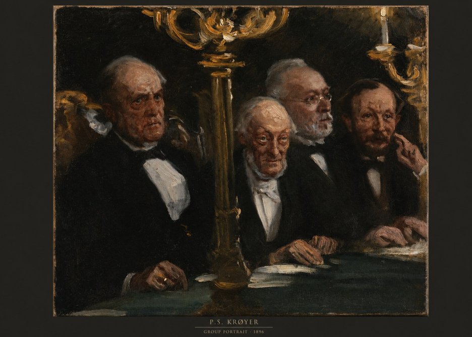 P.S. Krøyer Group Portrait No6 - Affiche