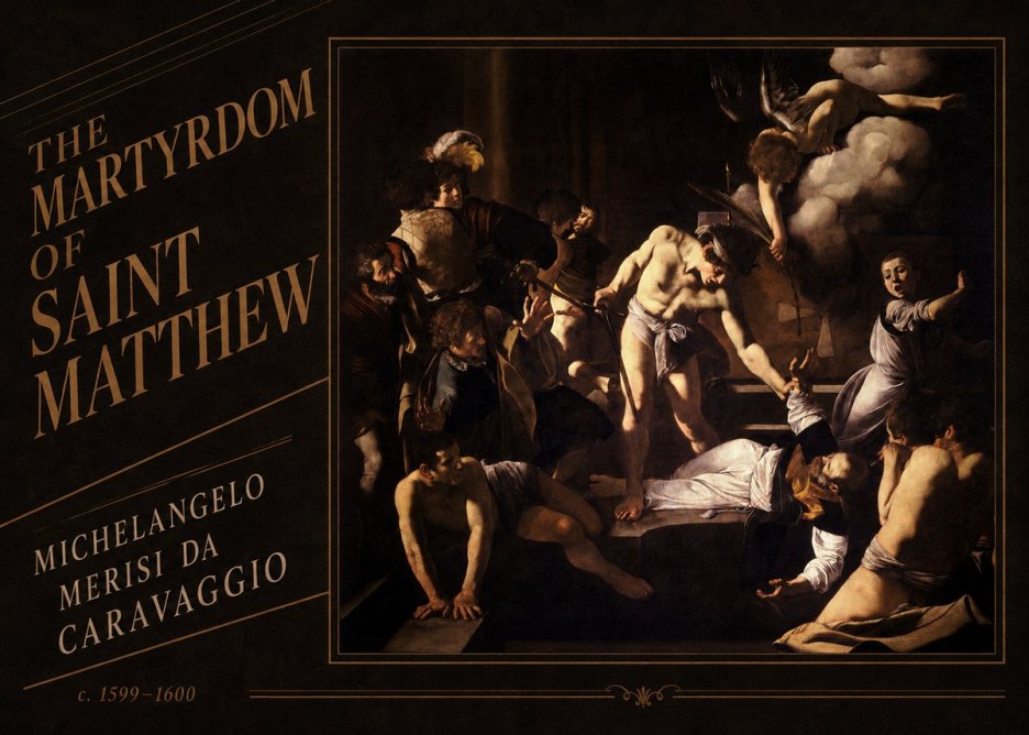 Michelangelo Merisi da Caravaggio The Martyrdom of Saint Matthew No3 - Affiche