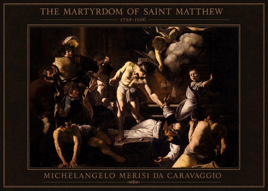 Michelangelo Merisi da Caravaggio The Martyrdom of Saint Matthew No4 - Affiche