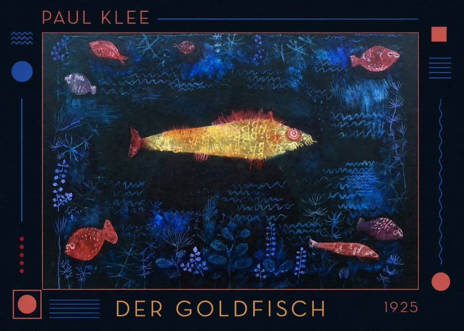 Paul Klee Der Goldfisch No1 - Affiche