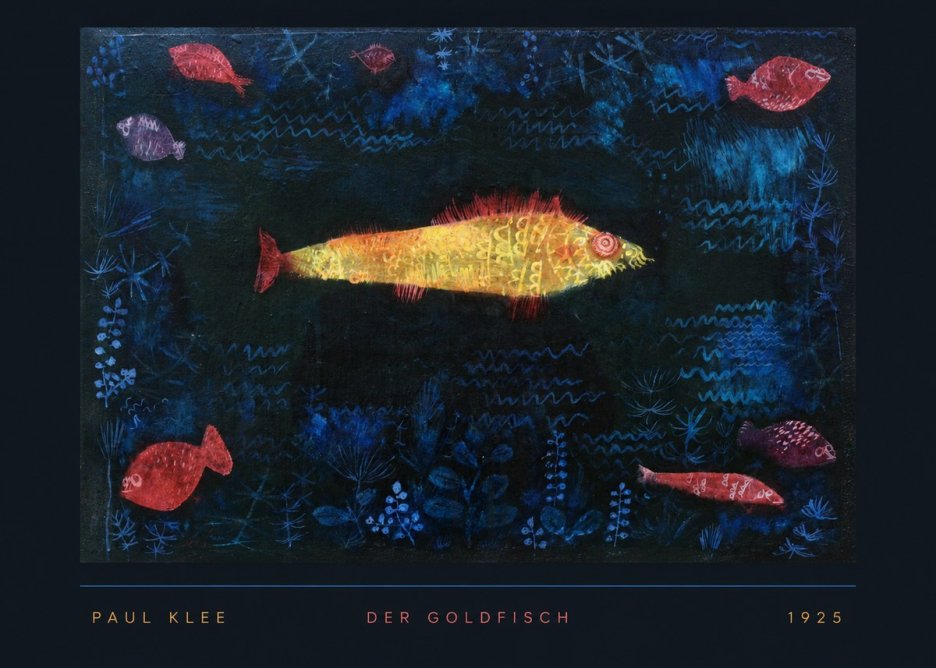 Paul Klee Der Goldfisch No5 - Affiche