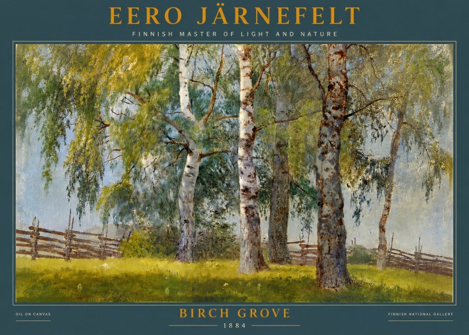 Eero Järnefelt Birch Grove No4 - Affiche